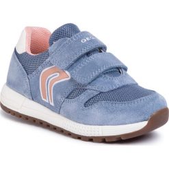 Sneakersy GEOX - B Alben G. A B023ZA 02214 C4094 S Dk Sky. Niebieskie trampki chłopięce Geox, bez wzorów, z zamszu, na rzepy. W wyprzedaży za 179,00 zł.