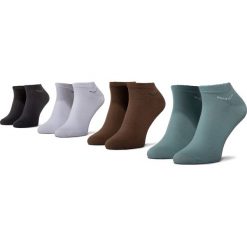 Zestaw 4 par niskich skarpet unisex QUAZI - QZ-SOCKS-65-04-MEN-016 Biały Brązowy Czarny Zielony. Pomarańczowe skarpetki damskie QUAZI, bez wzorów, z elastanu. Za 39,00 zł.