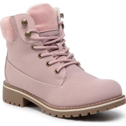 Trapery JENNY FAIRY - WS722-28A Pink. Różowe trapery damskie Jenny Fairy, ze skóry ekologicznej, klasyczne, bez obcasa, bez zapięcia. Za 129,99 zł.