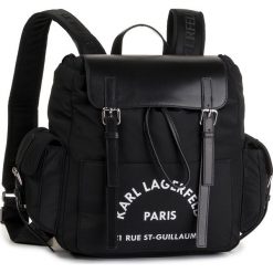 Plecak KARL LAGERFELD - 96KW3057 Black. Czarne plecaki damskie KARL LAGERFELD, bez wzorów, ze skóry. Za 1179,00 zł.