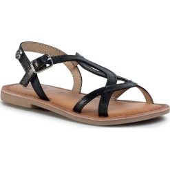 Sandały GIOSEPPO - Bally 58719 Black. Czarne sandały dziewczęce Gioseppo, ze skóry, bez zapięcia. W wyprzedaży za 129,00 zł.