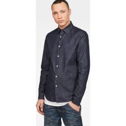 G-Star Raw - Koszula. Niebieskie koszule męskie G-Star RAW, s, bez wzorów, z elastanu, klasyczne, z klasycznym kołnierzykiem, z długim rękawem. W wyprzedaży za 329,90 zł.