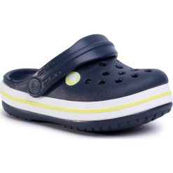 Klapki CROCS - Crocband Clog K 204537 Navy/Citrus. Niebieskie sandały chłopięce Crocs, z tworzywa sztucznego, bez zapięcia. Za 139,00 zł.