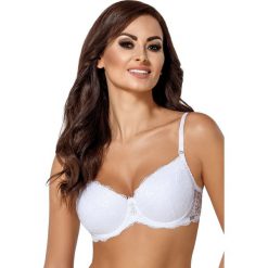 Biustonosz usztywniany Crystal z wyjmowanymi wkładkami. Różowe biustonosze marki Avalingerie, w koronkowe wzory, z bawełny. Za 80,09 zł.