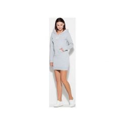 Bluza K189 Szary. Szare bluzy damskie marki KATRUS, na lato, xl, bez wzorów, z dzianiny, z krótkim rękawem, krótkie, bez kaptura. Za 119,00 zł.
