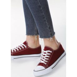 Bordowe Trampki Taken For Granted. Czerwone trampki i tenisówki damskie Born2be, bez wzorów, na sznurówki. Za 49,99 zł.