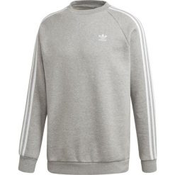 Bluza adidas 3-stripes crewneck ED6016. Szare bluzy męskie Adidas, m, w paski, z bawełny, klasyczne, z kapturem, bez rękawów, z kapturem. Za 189,00 zł.