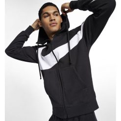 Bluza Nike NSW HBR FZ BB Stmt (BQ6458-010). Czarne bluzy męskie Nike, m, bez wzorów, z bawełny, bez kołnierzyka, bez rękawów, bez kaptura. Za 223,99 zł.