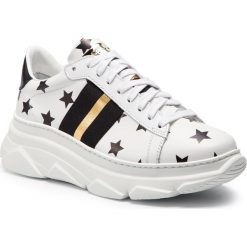 Sneakersy STOKTON - 650-D-SS19-UP Stelle Bianco/Nero. Białe sneakersy damskie marki Stokton, ze skóry. Za 939,00 zł.