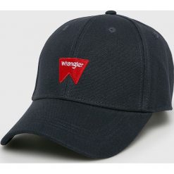 Wrangler - Czapka. Niebieskie czapki męskie Wrangler, z bawełny. W wyprzedaży za 69,90 zł.