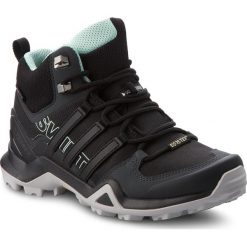Buty adidas - Terrex Swift R2 Mid Gtx W GORE-TEX CM7651 Cblack/Cblack/Ashgrn. Czarne buty sportowe damskie Adidas, bez wzorów, z tkaniny, sportowe, outdoorowe, adidas terrex, gore-tex. W wyprzedaży za 469,00 zł.