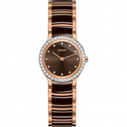 ZEGAREK RADO CENTRIX R30 218 70 2. Różowe zegarki damskie RADO, złote. Za 12440,00 zł.