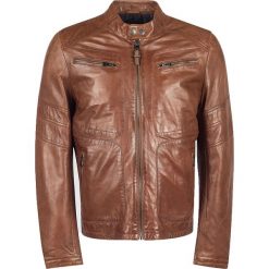 Kurtka skórzana "Leeron Mojito" w kolorze brązowym. Pomarańczowe płaszcze męskie Redskins, xl, bez wzorów, ze skóry, bez kaptura. W wyprzedaży za 699,95 zł.
