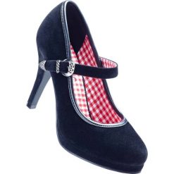 Czółenka bonprix czarny. Czarne buty ślubne damskie bonprix, na platformie. Za 89,99 zł.