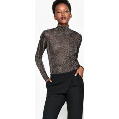 Sweter z wiskozy z golfem i metalicznymi włóknami. Żółte golfy damskie marki La Redoute Collections, l, z wiskozy. Za 188,96 zł.