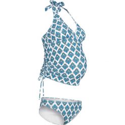 Tankini ciążowe (2 części) bonprix zielony z nadrukiem. Zielone bielizna ciążowa marki bonprix, z nadrukiem. Za 109,99 zł.