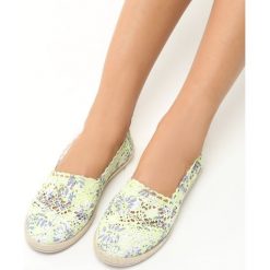 Espadryle damskie: Limonkowe Espadryle Love Me
