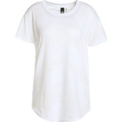 Adidas Performance TEE Tshirt z nadrukiem white. Białe t-shirty damskie adidas Performance, xxl, z nadrukiem, z bawełny. Za 169,00 zł.