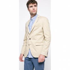 Kensington - Marynarka Kalman. Szare marynarki męskie slim fit Kensington, z bawełny. W wyprzedaży za 139,90 zł.