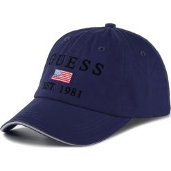 Czapka z daszkiem GUESS - M93Z32 WBN60 G7M9. Niebieskie czapki męskie Guess, z aplikacjami, z bawełny. W wyprzedaży za 119,00 zł.