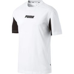 Puma Rebel Koszulka Biały. Białe podkoszulki męskie Puma, l, z nadrukiem, z bawełny, bez kołnierzyka, krótkie. Za 119,95 zł.
