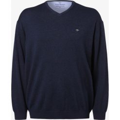 Fynch-Hatton - Sweter męski, niebieski. Niebieskie swetry męskie Fynch-Hatton, m, bez wzorów, bez kołnierzyka, bez kaptura. Za 349,95 zł.