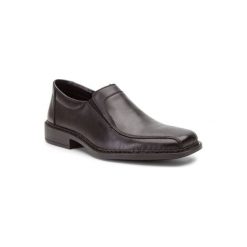 RIEKER B0870-00. Czarne półbuty męskie Rieker, ze skóry. Za 259,99 zł.