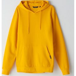 Bluza basic z kapturem - Żółty. Żółte bluzy męskie Cropp, xxl, bez wzorów, z kapturem, bez rękawów, z kapturem. W wyprzedaży za 39,99 zł.