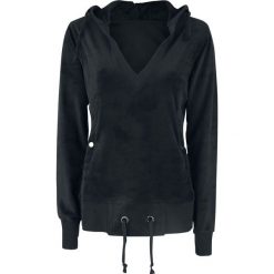 Bluzy damskie: Fashion Victim Nicki Pullover Bluza z kapturem damska czarny