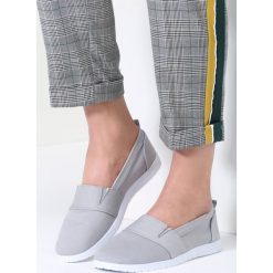 Trampki damskie slip on: Szare Slip On In The Middle