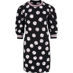 Sukienka Love Moschino. Czarne kombinezony damskie Love Moschino, bez wzorów, z włoskim kołnierzykiem, bez rękawów. Za 899,00 zł.