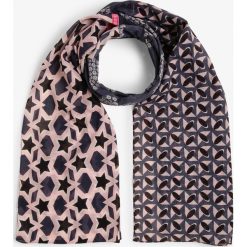 Lieblingsstück - Szalik damski – MadelaineL, brązowy. Pomarańczowe szaliki damskie Lieblingsstück, z nadrukiem, z bawełny. Za 179,95 zł.