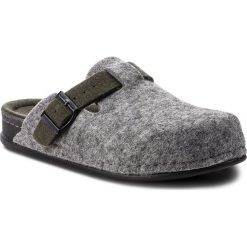 Kapcie GRÜNLAND - Reps CI1016-A6 Grigio/Bosco. Szare kapcie męskie Grünland, bez wzorów, z wełny. W wyprzedaży za 159,00 zł.