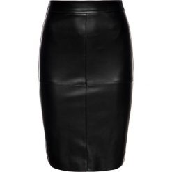 Spódnica skórzana Trussardi Jeans 56G00092. Czarne spódniczki damskie Trussardi Jeans, bez wzorów, z poliesteru, midi. W wyprzedaży za 319,00 zł.