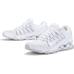 NIKE REAX 8 TR MESH > 621716-102. Buty sportowe męskie Nike, ze skóry, bez zapięcia, tenisowe. W wyprzedaży za 299,99 zł.