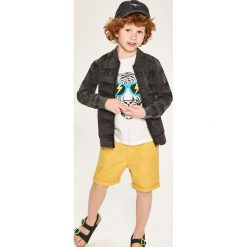 Bluza z nadrukiem - Szary. Szare bluzy męskie Reserved, s, z nadrukiem, bez kołnierzyka, bez rękawów, bez kaptura. Za 139,99 zł.