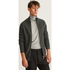 Sweter zapinany na zamek - Szary. Szare swetry rozpinane męskie marki Reserved, l. Za 99,99 zł.