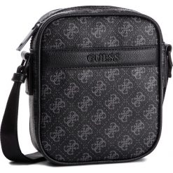 Saszetka GUESS - 4gsport HM6692 POL93 BLA. Czarne torby męskie skórzane Guess, z aplikacjami, ze skóry ekologicznej, młodzieżowe. W wyprzedaży za 239,00 zł.
