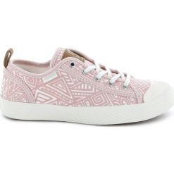 Tenisówki z nadrukiem Plphoenix. Czerwone buty dziewczęce sportowe marki Palladium, z nadrukiem, z bawełny. Za 191,06 zł.