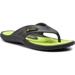 Japonki RIDER - Cape XII Ad 82564 Black/Green 20534. Czarne klapki męskie Rider. W wyprzedaży za 79,00 zł.