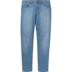 Dżinsy Classic Fit Stretch Tapered bonprix niebieski "medium bleached". Niebieskie jeansy męskie bonprix, m, bez wzorów. Za 109,99 zł.