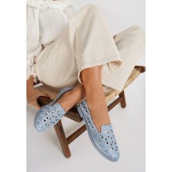 Jasnoniebieskie Balerinki Murieris. Niebieskie baleriny damskie Renee, bez wzorów, bez obcasa. Za 59,99 zł.