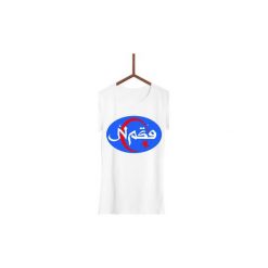 Koszulka NASA arabskie Damska. Czarne koszulki damskie Failfake, xxl, bez wzorów, bez kołnierzyka. Za 130,00 zł.