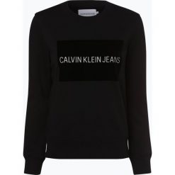 Calvin Klein Jeans - Damska bluza nierozpinana, czarny. Czarne bluzy damskie Calvin Klein Jeans, m, z aplikacjami, z jeansu, bez rękawów, bez kaptura. Za 439,95 zł.