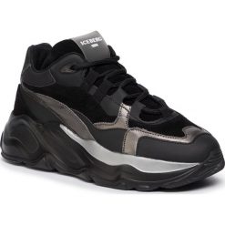 Sneakersy ICEBERG - Roundu 19II0079 Gum Nero. Czarne półbuty damskie Iceberg, z zamszu. Za 1269,00 zł.