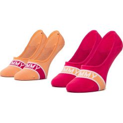 Zestaw 2 par stopek unisex TOMMY HILFIGER - 320410001 Pink Lady 026. Różowe skarpetki damskie z elastanu. Za 29,00 zł.