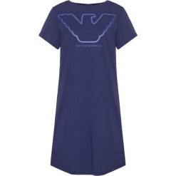 Koszula nocna Emporio Armani Underwear 164332 0P255 15434. Fioletowe koszule nocne damskie Emporio Armani Underwear, l, bez wzorów, z bawełny, bez kołnierzyka, bez rękawów. Za 329,00 zł.