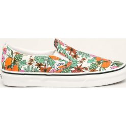 Vans - Tenisówki. Zielone trampki i tenisówki damskie Vans, bez wzorów, z gumy, bez zapięcia. W wyprzedaży za 249,90 zł.