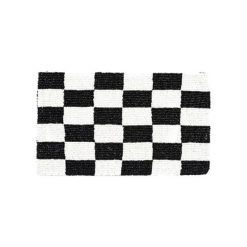 Kopertówki damskie: Kopertówka w kolorze biało-czarnym – (S)25 x (W)17 x (G)1 cm