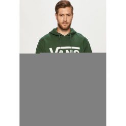 Vans - Bluza. Zielone bluzy męskie Vans, s, z nadrukiem, z bawełny, z kapturem, bez rękawów, z kapturem. Za 279,90 zł.